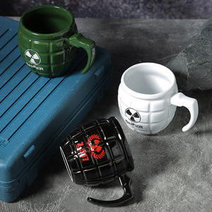 Tazas de cerámica creativas, tazas de agua con forma de <span class=keywords><strong>Granada</strong></span> Resident Evil, tazas verdes, tazas de café personalizadas - Product Image 5