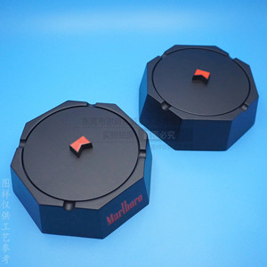 Cendrier en métal Marlboro avec couvercle, noir mat, forme géométrique ronde, pour usage au bureau, cadeau d'affaires - Product Image 3