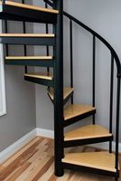 CBMMart facile à installer villa érable américain marche en bois escalier en colimaçon résident intérieur bande de roulement en bois escaliers hélicoïdaux