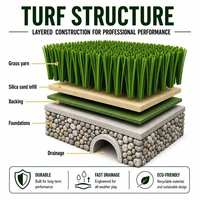 Gazon artificiel pour terrain de football DF Sports Factory Direct avec remplissage en caoutchouc pour stade universitaire et parc sportif