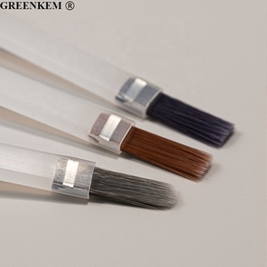 Pinceau de vernis à ongles plat, manche en plastique, pointe coudée, 3 couleurs, 1 pièce - Product Image 5