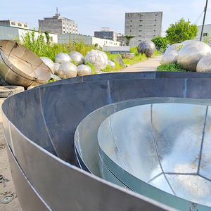 Estilo personalizado 16-1500mm Adorno Media bola Esfera Hemisferio Decorativo Media esfera de acero - Product Image 4