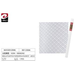 Valla Rectangular de Plástico Blanca de 1x3m y 180gr/m², Modelo 49312 de FUENGIROLA para Exteriores y Jardines - Product Image 1