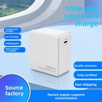 Chargeur rapide intelligent USB-C PD 100W GaN certifié 3C, chargeur rapide pour ordinateur portable et appareil photo, protection OVP, compatible Android IOS