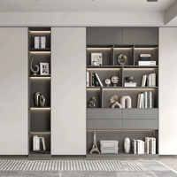 Grande étagère de rangement en bois, bibliothèque pour la chambre à coucher et le salon, meuble d'exposition