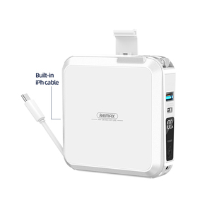 Batterie externe à charge rapide réelle 22,5 W Type C/iPhone avec câble, support multi-téléphones, chargeur rapide <span class=keywords><strong>15000</strong></span> mAh - Product Image 1