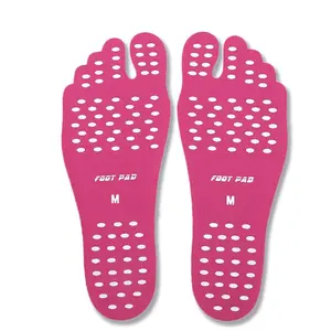 Beach Foot Pads Barefoot Adhesive Invisible Foot Stickers Stick On Soles Anti-Slip Footing Pads For Surfing Swimming