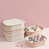 Boîte de rangement pliable en plastique PP WONFUN pour sous-vêtements, soutiens-gorge et chaussettes, organisateur de vêtements pour salon