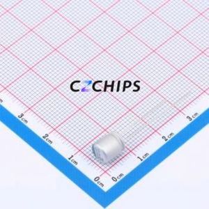 Condensateur électrolytique hybride solide-liquide en aluminium HBR330M1HBK-0608, traversant, D6.3xL8mm 33uF 20% 50V 6.3mm - Product Image 1