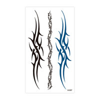 Tatouages temporaires colorés imperméables à transfert d'eau pour le dos et la colonne vertébrale, caractères textuels sexy, art corporel, 5 à 7 jours, pour filles et femmes