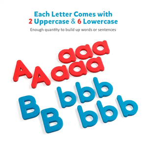 Letras del Alfabeto Magnéticas Educativas Coloridas 208 Piezas con Tablero Magnético para Niños Preescolares y Pequeños, Juguetes para Deletrear y Aprender - Product Image 2