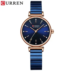 새로운 CURREN 9081 여성 손목 시계 최고 브랜드 럭셔리 석영 여성 패션 절묘한 선물 시계 여자 시계 선물