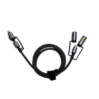 Câble de charge rapide universel tressé compatible avec les écouteurs téléphones mobiles ordinateurs portables connecteurs multiples