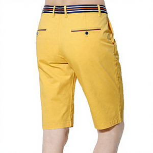 Shorts de golf décontractés pour hommes en polyester léger, séchage rapide, respirants, avec poches, taille élastique, logo personnalisé, à enfiler, couleur unie - Product Image 4