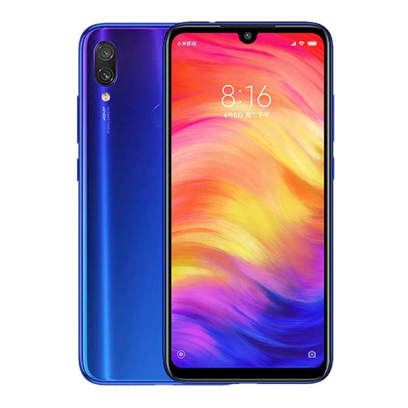 Factory Price 6+64GB Unlocked Original Cellphone for xiaomi Redi note 7 refurbished Used mobile phone