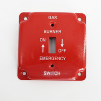 Couvercle carré de 4 ''pour interrupteur à bascule, plaque murale, indicateur de sortie décoratif pour brûleurs à gaz Oli