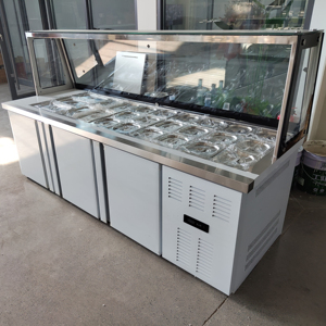 Gabinete de ensalada refrigerado con encimera comercial/barra de ensalada refrigerada pre Mesa - Product Image 1