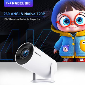 Magcubic HY300pro Nuevo Mini proyector portátil con Android 11 4K Soporte 300ANSI <span class=keywords><strong>WIFI</strong></span> 6 BT 5,4 Proyector giratorio ligero - Product Image 2