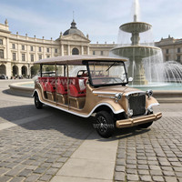 Voiture électrique de tourisme classique vintage ZOWN homologuée pour la route, 5 passagers, garantie 2 ans, zones panoramiques, couleur personnalisée, châssis en fer