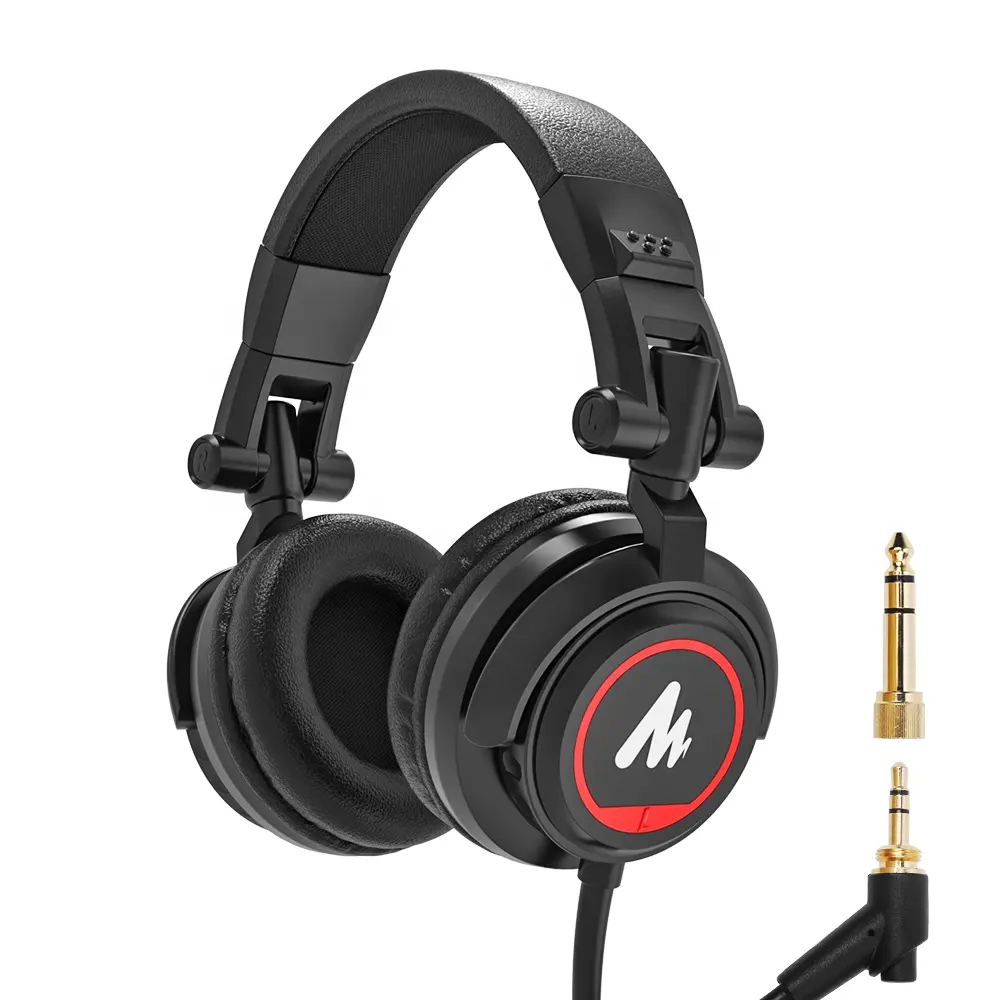 MAONO Professional DJ Headphones Wired Closed Hifi Earphone Noise Cancelling Stereo Over Ear Headphone Studio Monitor Headphones