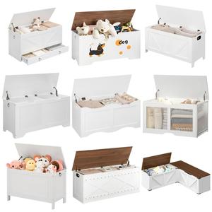 Baúl de Almacenamiento Blanco al por Mayor, Camión de Almacenamiento de Juguetes de Madera Blanca Moderna <span class=keywords><strong>para</strong></span> Organizar Juguetes, Caja de Almacenamiento de <span class=keywords><strong>Ropa</strong></span> de Madera, Banco de Almacenamiento - Product Image 6