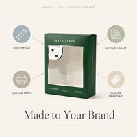 Caja de Exhibición para Cosméticos, Kit de Cartón Personalizado con Bandeja de Plástico, Fabricación Directa de Fábrica, Personalizable