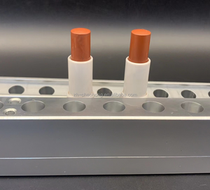 カスタマイズされた<span class=keywords><strong>12</strong></span>.1mm製リップスティックリップバームモールドフラットトップ<span class=keywords><strong>12</strong></span>キャビティカスタムロゴアルミニウム充填モールドモールドデザイン付き - Product Image 4