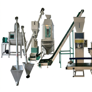 Industrial Animal <b>Feed</b> <b>Pellet</b> Production Line Complete Set Crusher Mixer <b>Pellet</b> Mill Cooler Crumblers Sieve Packing Machine - Product Image 1