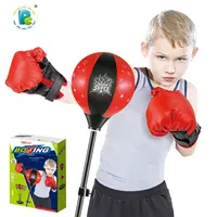 Детские тренировочные наборы для спорта и бокса с боксерскими перчатками и регулируемой высотой, Набор детских боксерских сумок, игрушка для дома и улицы