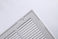 Grille d'aération carrée moderne en plastique et acier thermolaqué, durable, pour plafond, retour d'air, système CVC extérieur, sous-sol