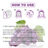 G Hot Sell Private Label Raisins Plant Original Fermentation Mask Korean Skincare De-Rides Raffermissant Hydratant pour les soins du visage