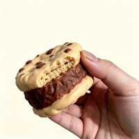 Balle anti-stress souple en forme de biscuit, jouet sensoriel TPR à remontée lente, biscuit sandwich réaliste à presser pour la décompression des adultes sur le bureau