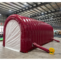 Carpa Inflable Tipo Túnel, Gran Almacén Inflable de PVC, Refugio Portátil Inflable para Exteriores