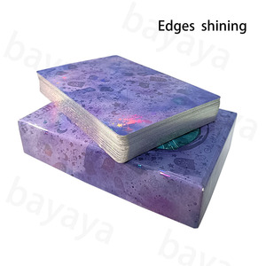 Fábrica personalizada impresa Tarot naipes curación espiritual afirmación positiva Holo Foil estrella brillante plata bordes eficiente - Product Image 4