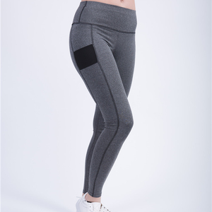 Transpirable deportiva gimnasio damas polainas elástica de bolsillos de malla pantalones de Yoga - Product Image 1