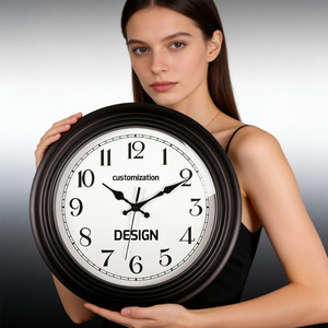 Reloj de Pared Grande Vintage Verde, Silencioso, sin Tictac, Marco Redondo, Números Negros en Tipo <span class=keywords><strong>Serif</strong></span>, para Sala de Estar, Dormitorio, Oficina en Casa, Decoración, Regalo - Product Image 2