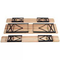 Table de pique-nique en bois pliable Portable OEM, Patio en plastique pour bière, banc en bois