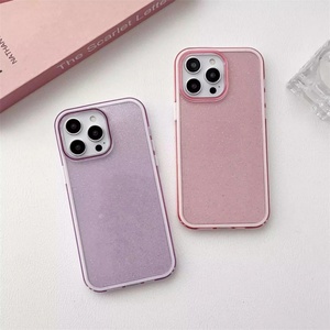 เคสโทรศัพท์ใสกันรอยขีดข่วนแบบกลิตเตอร์ 3 in 1 วัสดุ TPU นิ่ม สำหรับ iPhone 16 Pro Max 16 Plus ป้องกันด้านหลัง - Product Image 2
