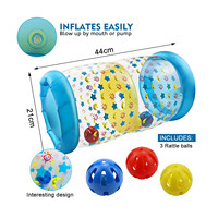 Nouveau jouet gonflable pour bébés, rouleau en PVC, jouets sensoriels pour bébés, rouleau d'apprentissage pour ramper avec des clochettes, jouet pour tout-petits debout, éducation précoce