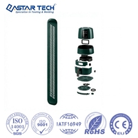 Support en plastique PA66 résistant à l'usure sur mesure pour système de circulation d'air chaud de friteuse à air chaud, pièces moulées par injection