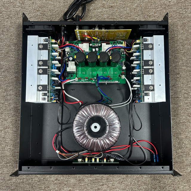 SONO Professional Power Amplifier 2channel Class H Power Amplifier 350W*2  for KTV Audio Sound Equipment 2U Stereo Amplifiers