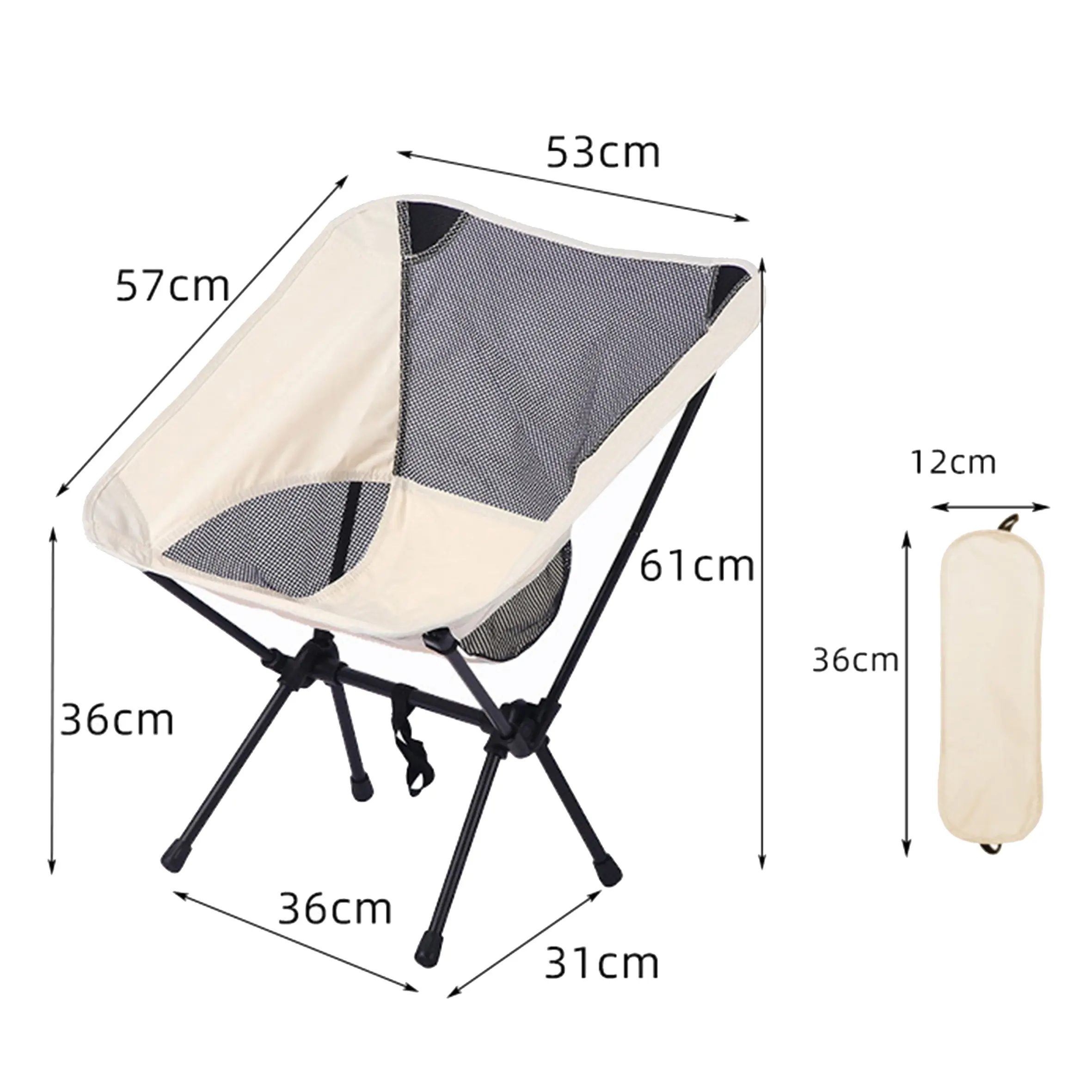Chaises de camping Kermit pliables en aluminium pour l'extérieur Vente en gros, panneau de mobilier d'extérieur chinois moderne imprimé personnalisé/