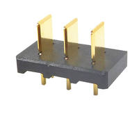 Connecteur de batterie femelle DC en laiton, droit, à montage sur circuit imprimé, avec borne à ressort, indice de protection IP67, 10A 30V, pour batterie au lithium
