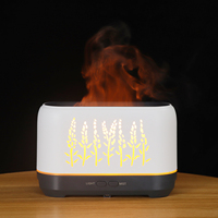 Diffuseur d'huiles essentielles portable 200 ml avec lumière LED 3D effet flamme, garantie 1 an, pour usage domestique