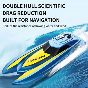 SJY-TX687 TX688 Barco RC 2.4G con Control Remoto, Resistente al Agua, Alarma de Batería Baja, 8km/h de Alta Velocidad, Juego Acuático, Juguetes de Verano - Product Image 4