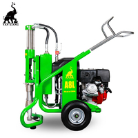 A8L Alat Semprot Dempul Airless Bertenaga Bensin Tekanan Tinggi Industri dengan Pompa Piston Hidrolik Motor Tanpa Sikat 4000PSI
