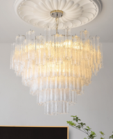 Lustre en cristal de verre de Murano de style français, type branche, LED, fabriqué à la main, vente directe d'usine, éclairage transfrontalier