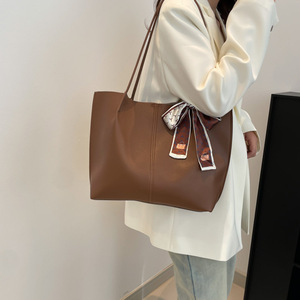 Sac Fourre-Tout Femme en PU à Grande Capacité, Sac à Bandoulière Ouvert pour Étudiante, Grand Sac à Main - Product Image 2