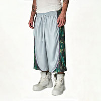OEM Großhandel Herren Lange Shorts Gym Basketball Sommer Camouflage Streetwear für Männer Polyester Kordelzug Baggy Sweat Shorts Homme