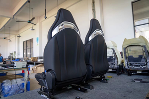 Sièges sport Mercedes AMG A35/<span class=keywords><strong>A45</strong></span>/C43/C63/E63 |   pour cuir Nappa |   Fibre de carbone |   Surpiqûres jaunes décoratives |   Imperméable - Product Image 2